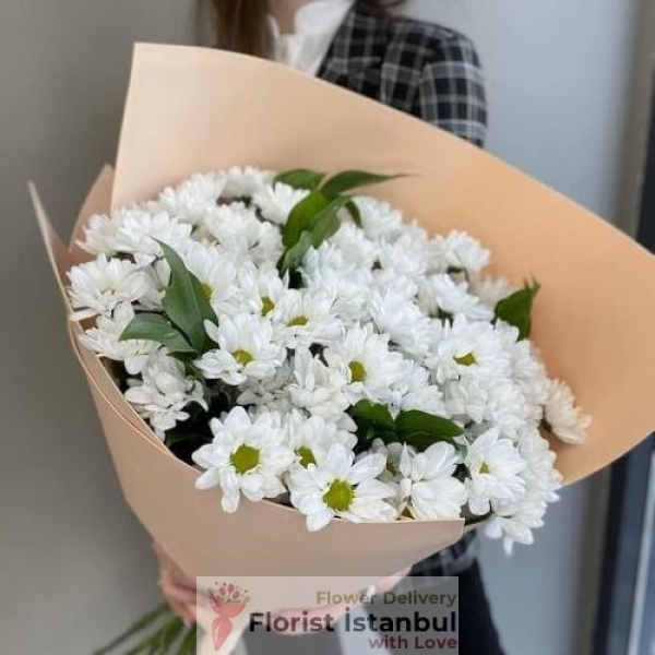 Medium Size Daisy Bouquet Resim 1